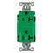 Hubbell Wiring Device-Kellems Straight Blade Receptacle, 5-20R, 20 A, 125V AC, 2 Pole, 3 Wire, Grounded DR20C1GN - alternate 3